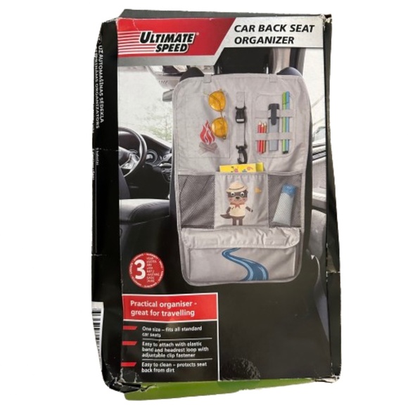 Car Organizer Gray Color BACK SEAT ORGANIZERS - Picture 1 of 5